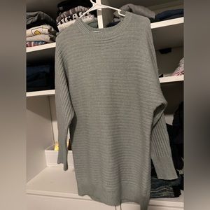 Sage green sweater dress